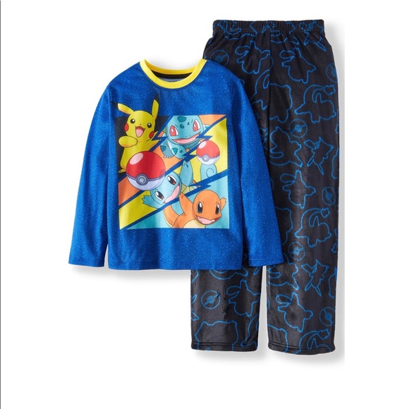 AME INC Pokemon Boys PJs Size 4-5 yrs Fleece Bottoms New - Picture 1 of 6